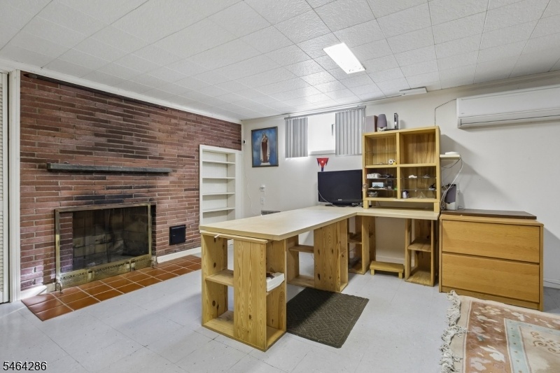 Rec Room with Fireplace