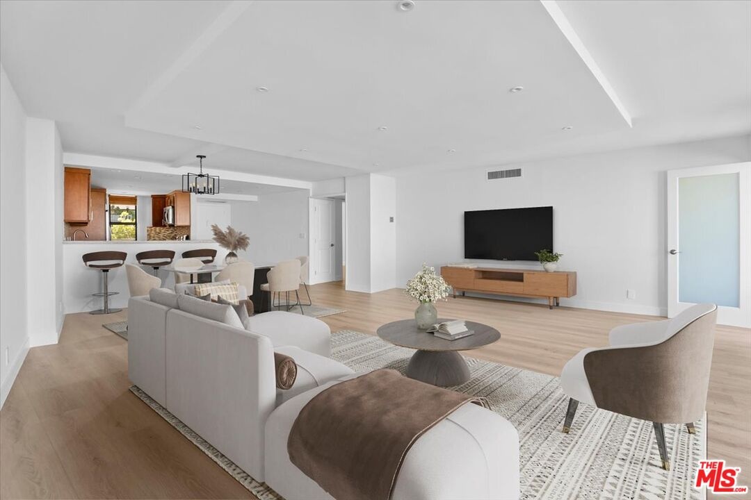 living room- virtually staged