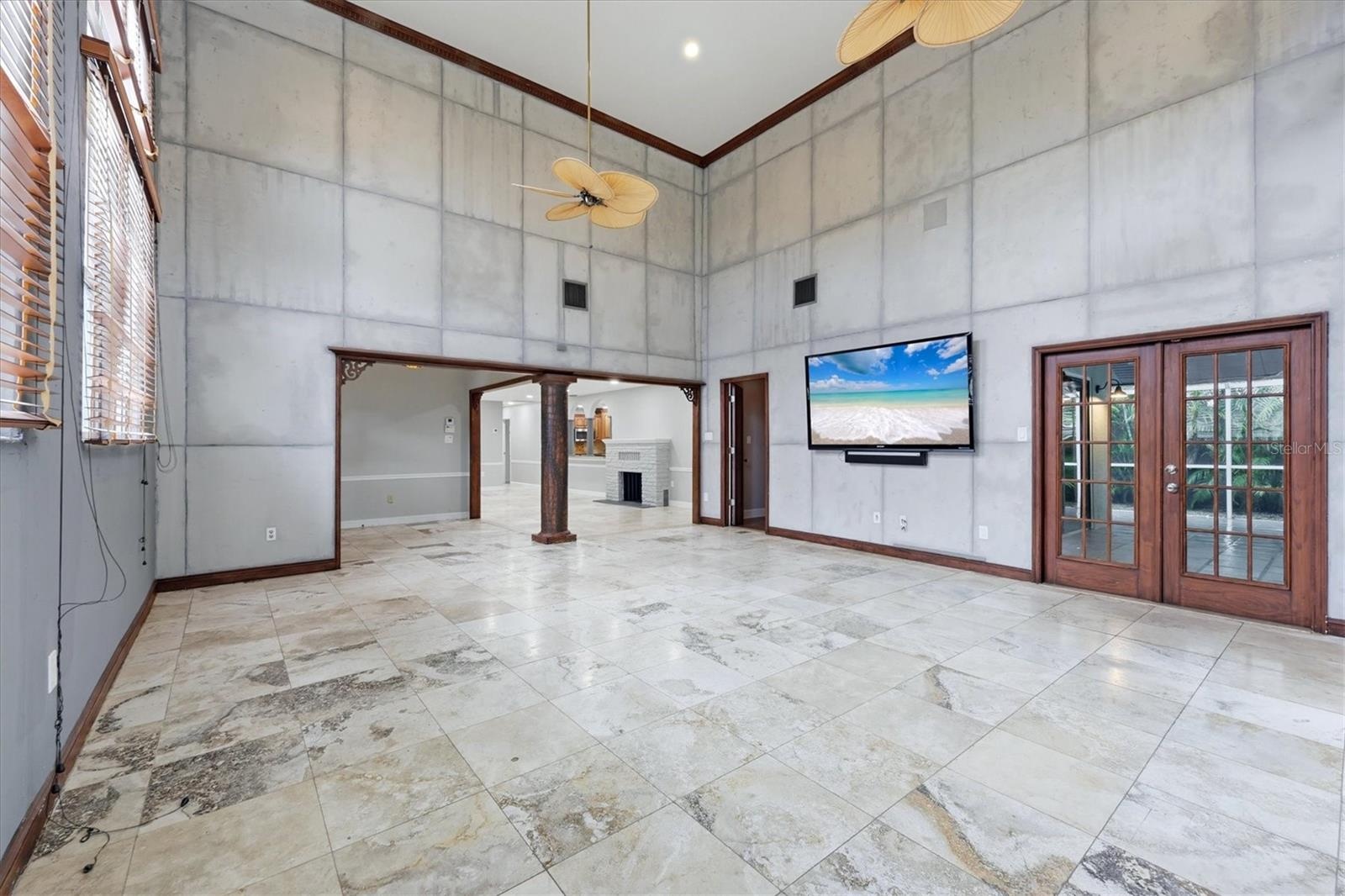 Living Room - French Doors to Lanai