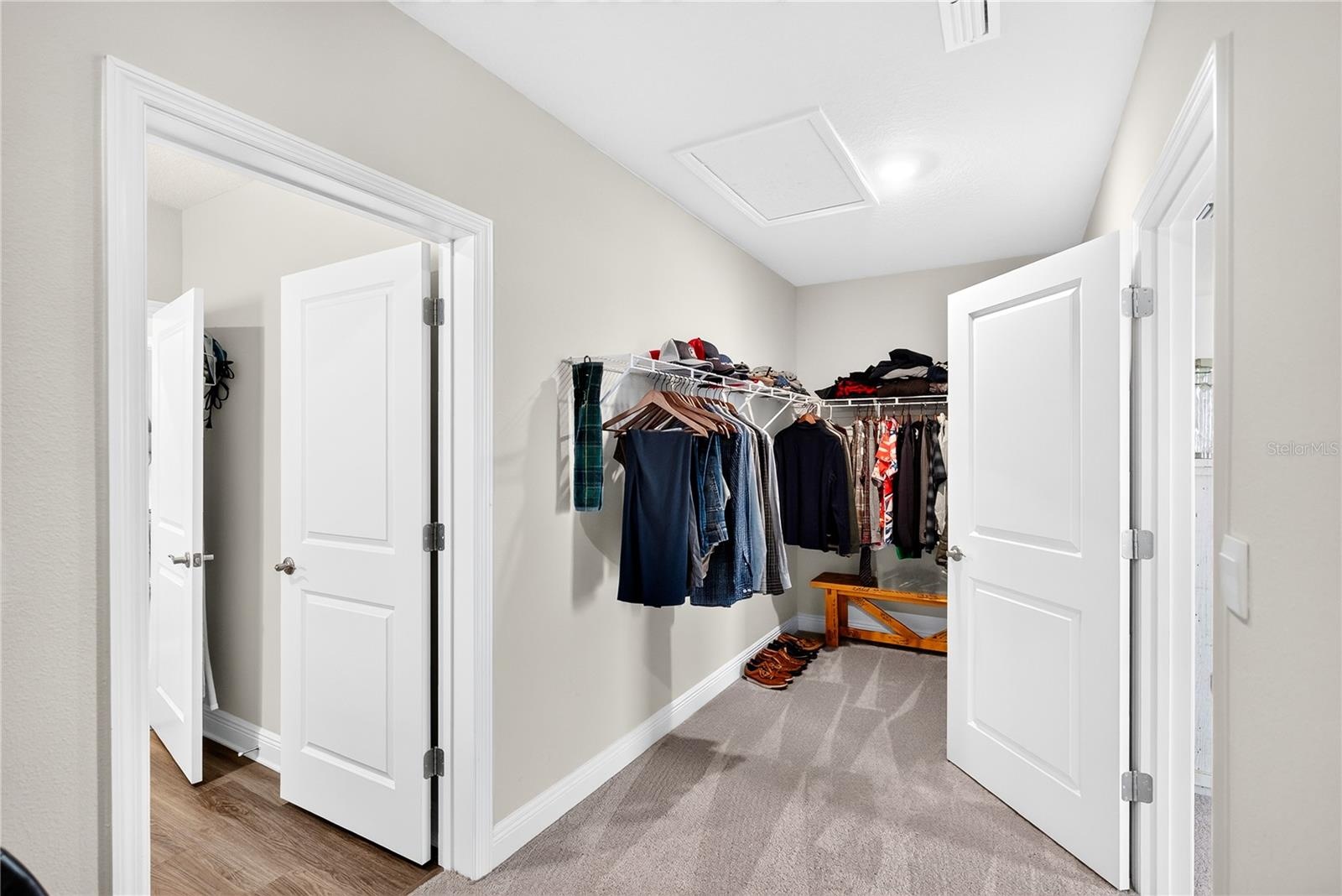 Primary closet