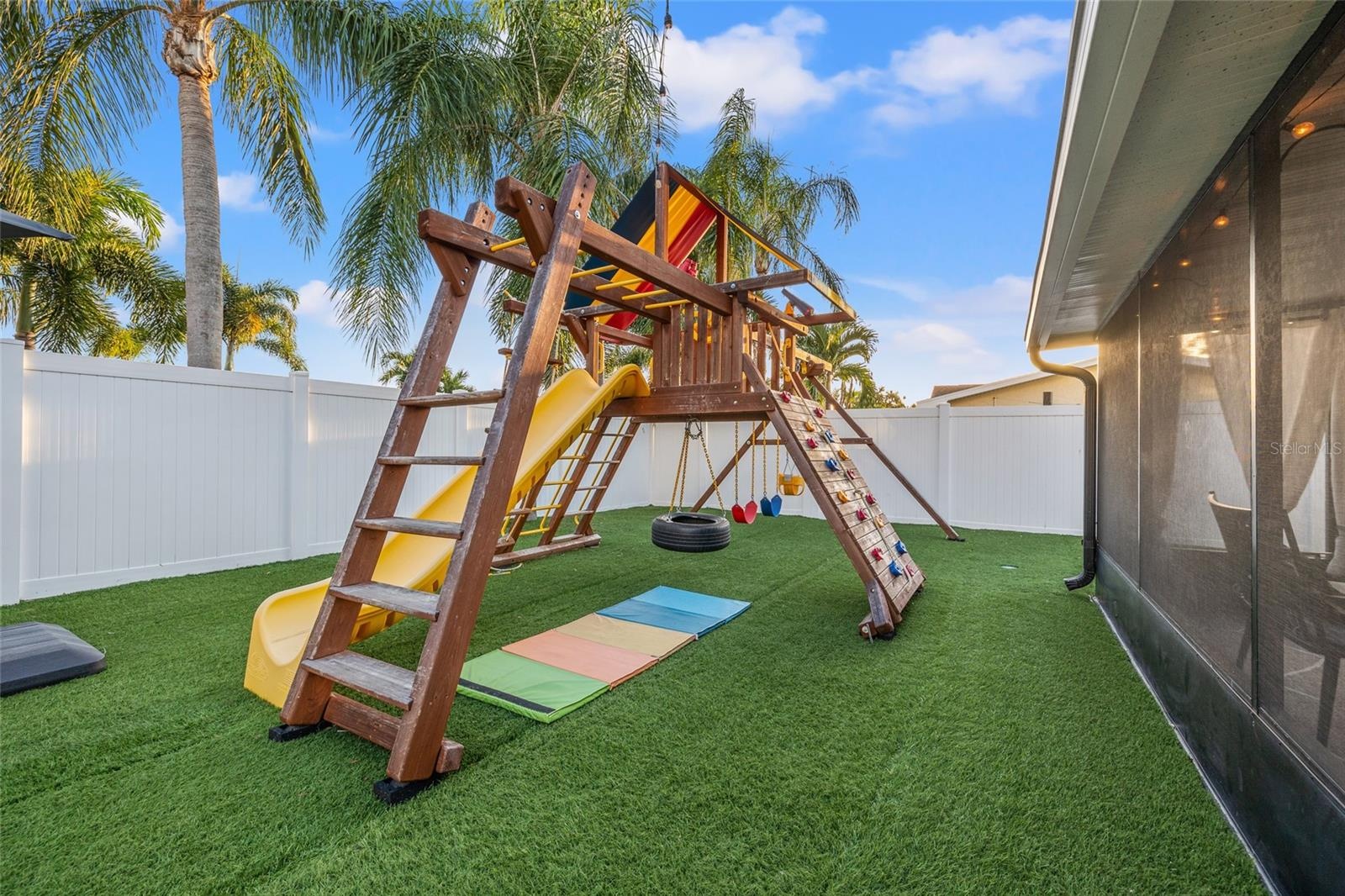 Backyard with Artificial Turf