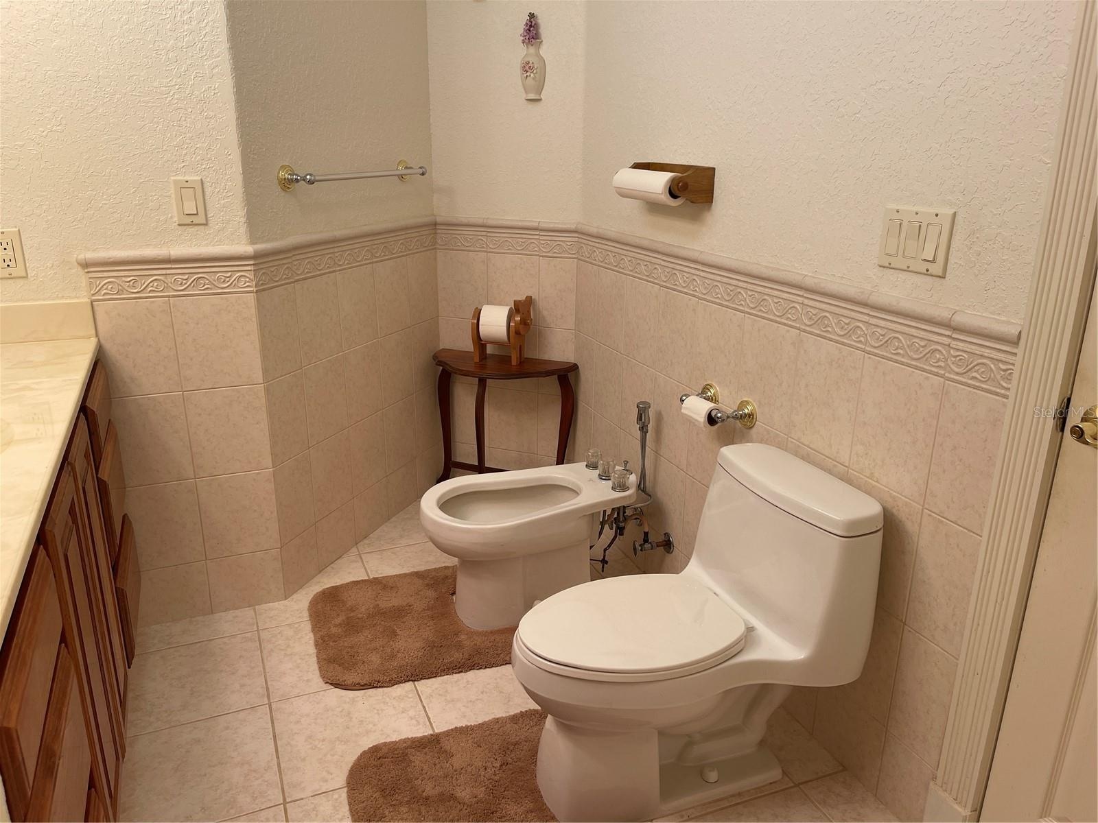 bidet in guest bathroom