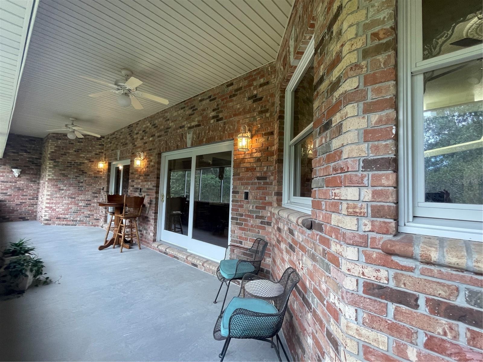 Screened Balcony facing the river is 324 sq ft