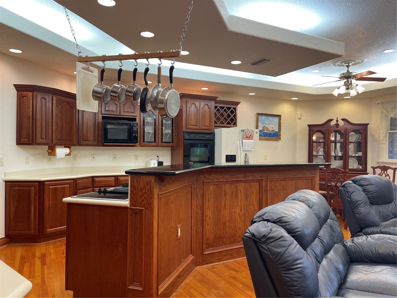Corian solid surface counter tops with the exception of the breakfast bar made of granite
