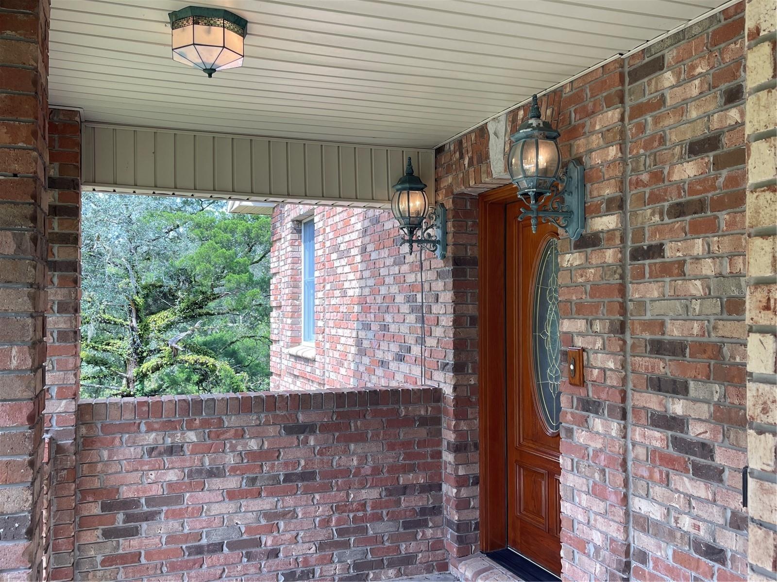 Door leads into the parlor on the second floor