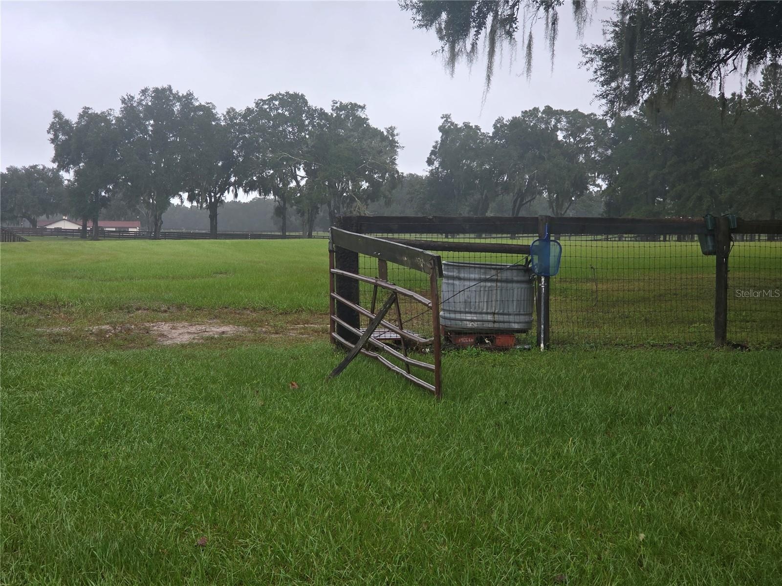 Pasture entrance facing North