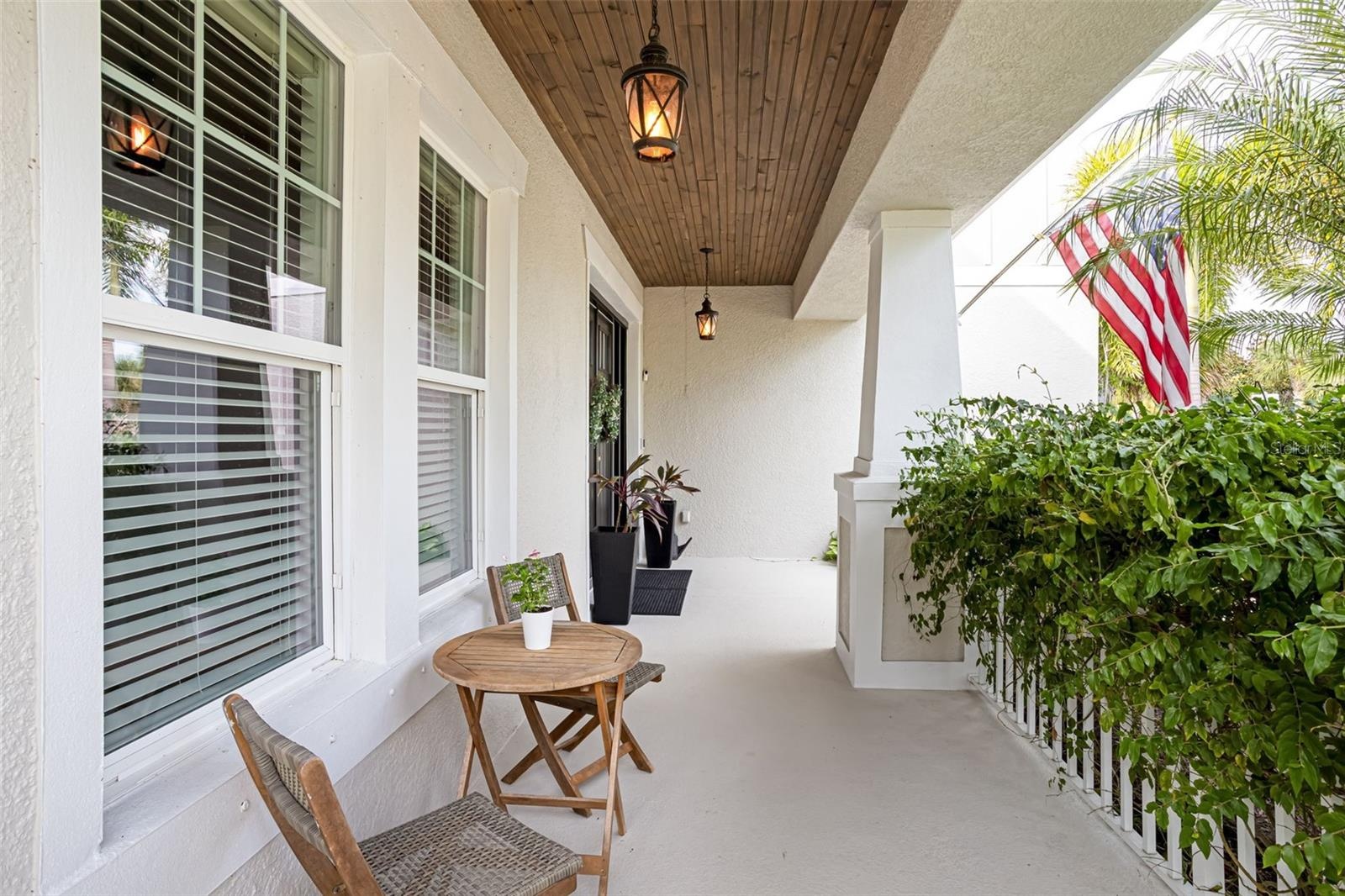 A cozy porch to sit back, relax, and enjoy the moment.