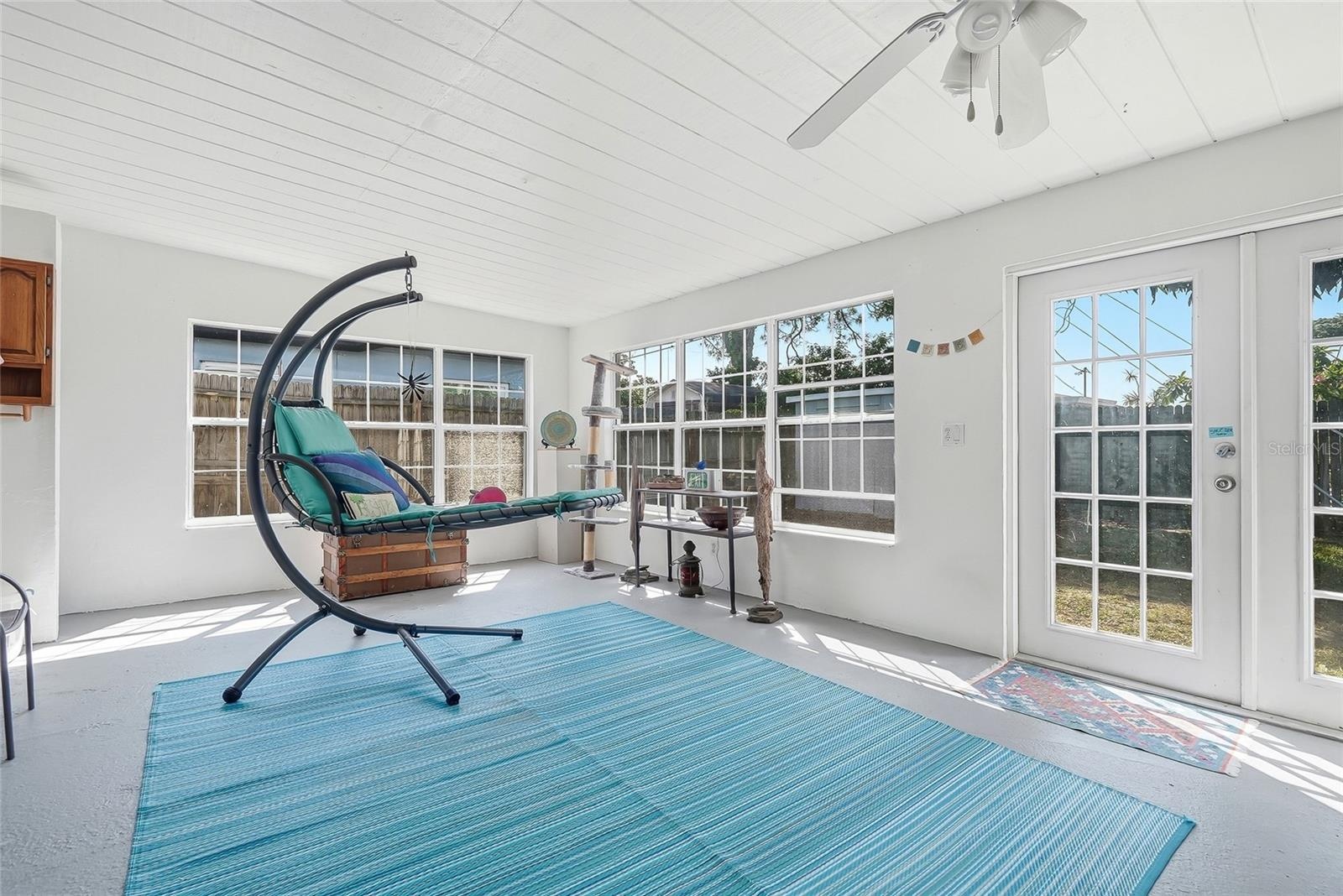 Florida room as photographed with personal property.