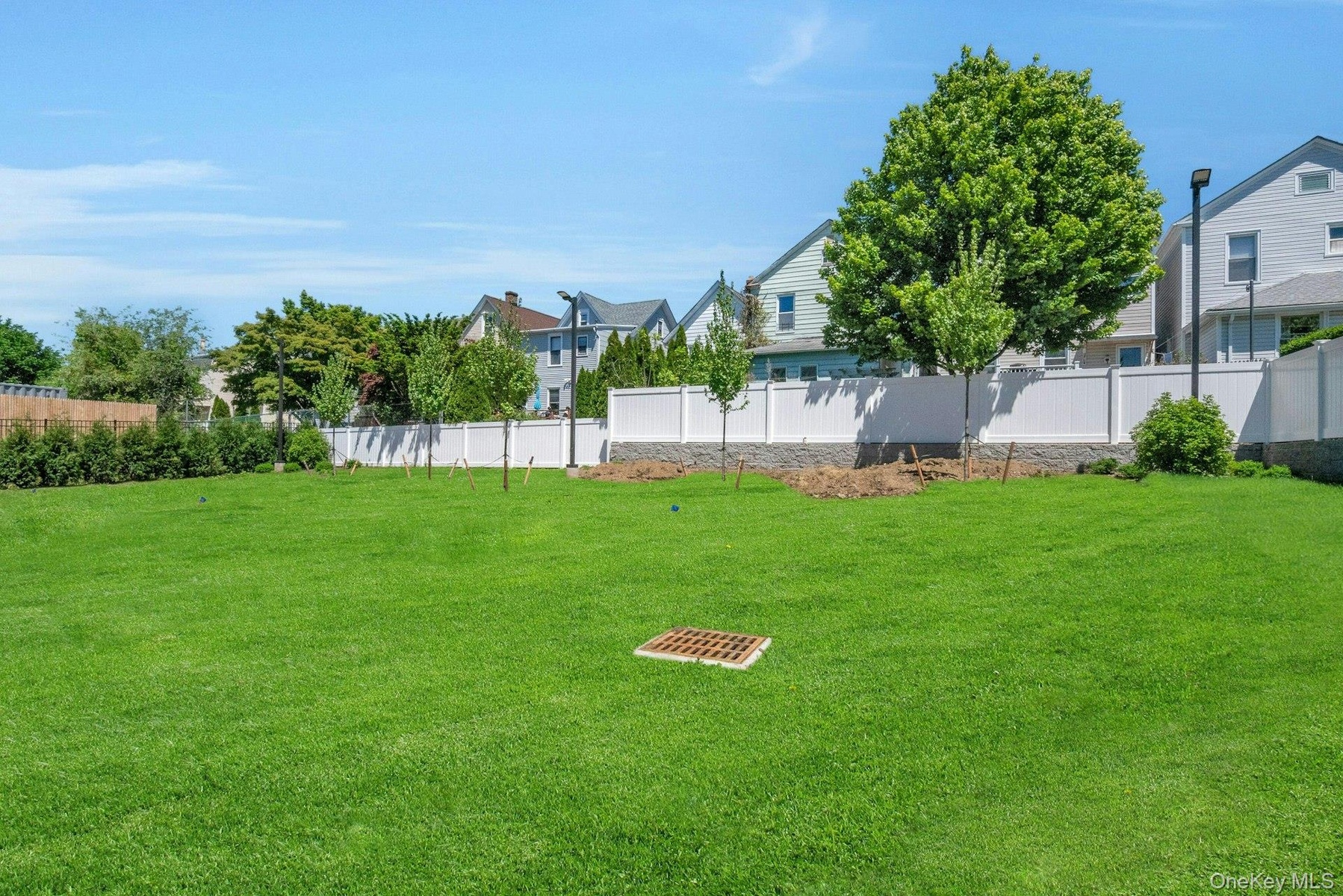 Private front yard.