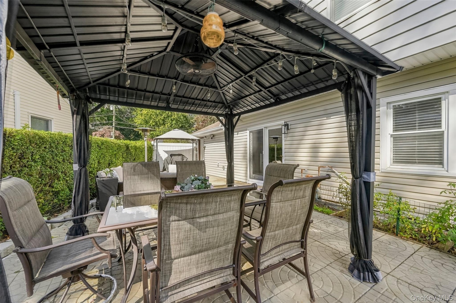 Paved patio area