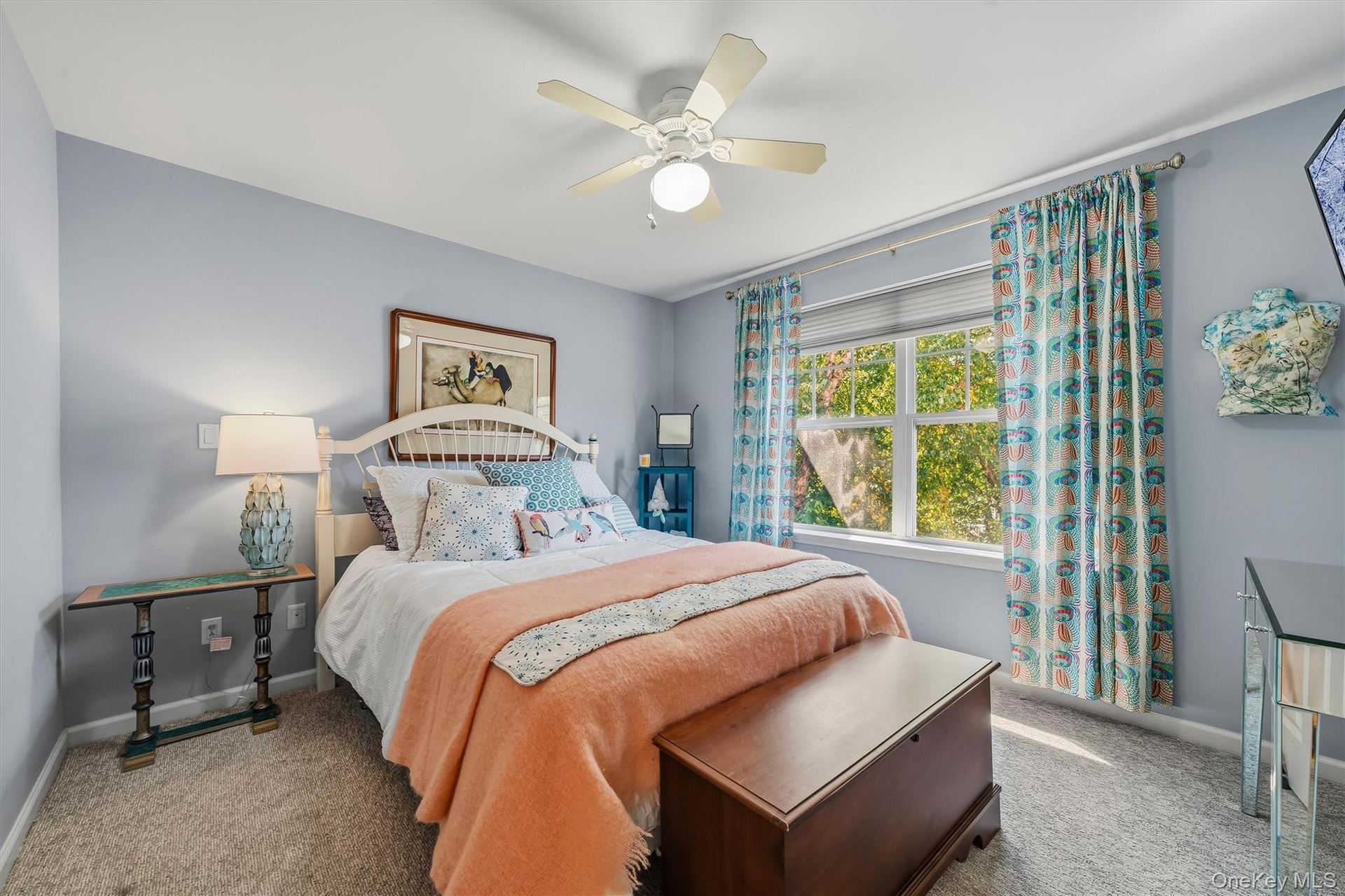 The third bedroom has new carpet and great natural light.