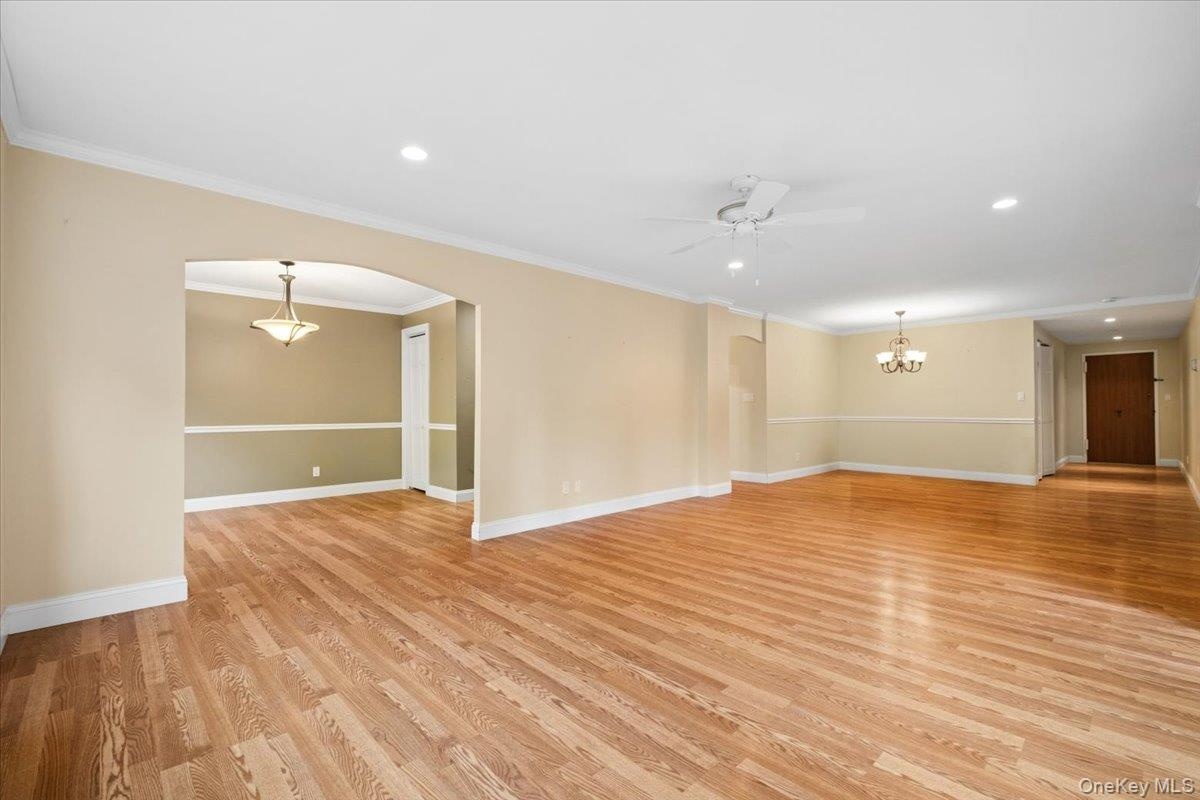 Dining Room seamlessly connects to living room for easy entertaining.