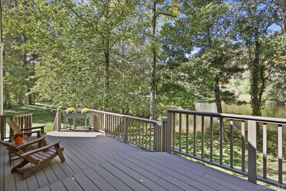 Back Deck overlooking Pond