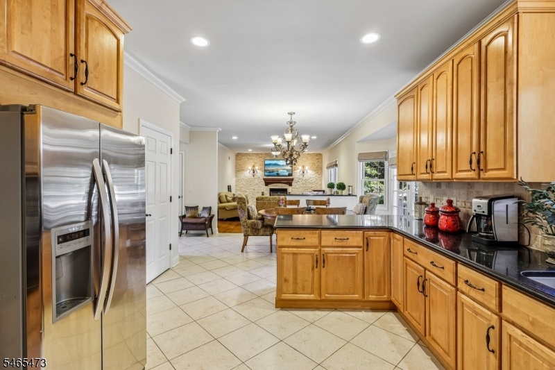 Kitchen into family room