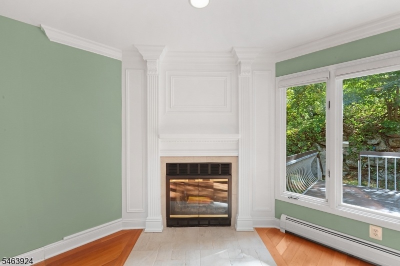 Fireplace with Ornate Woodwork