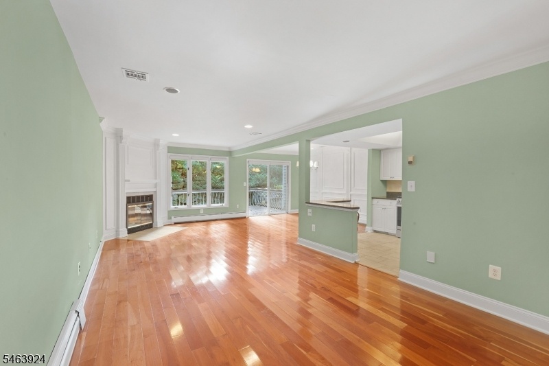 Spacious living room from ent.