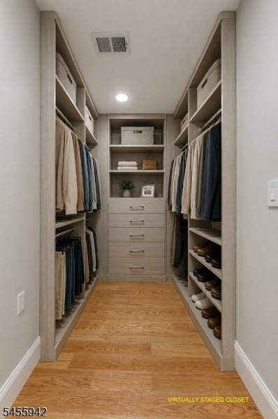 Closet Virtually Staged