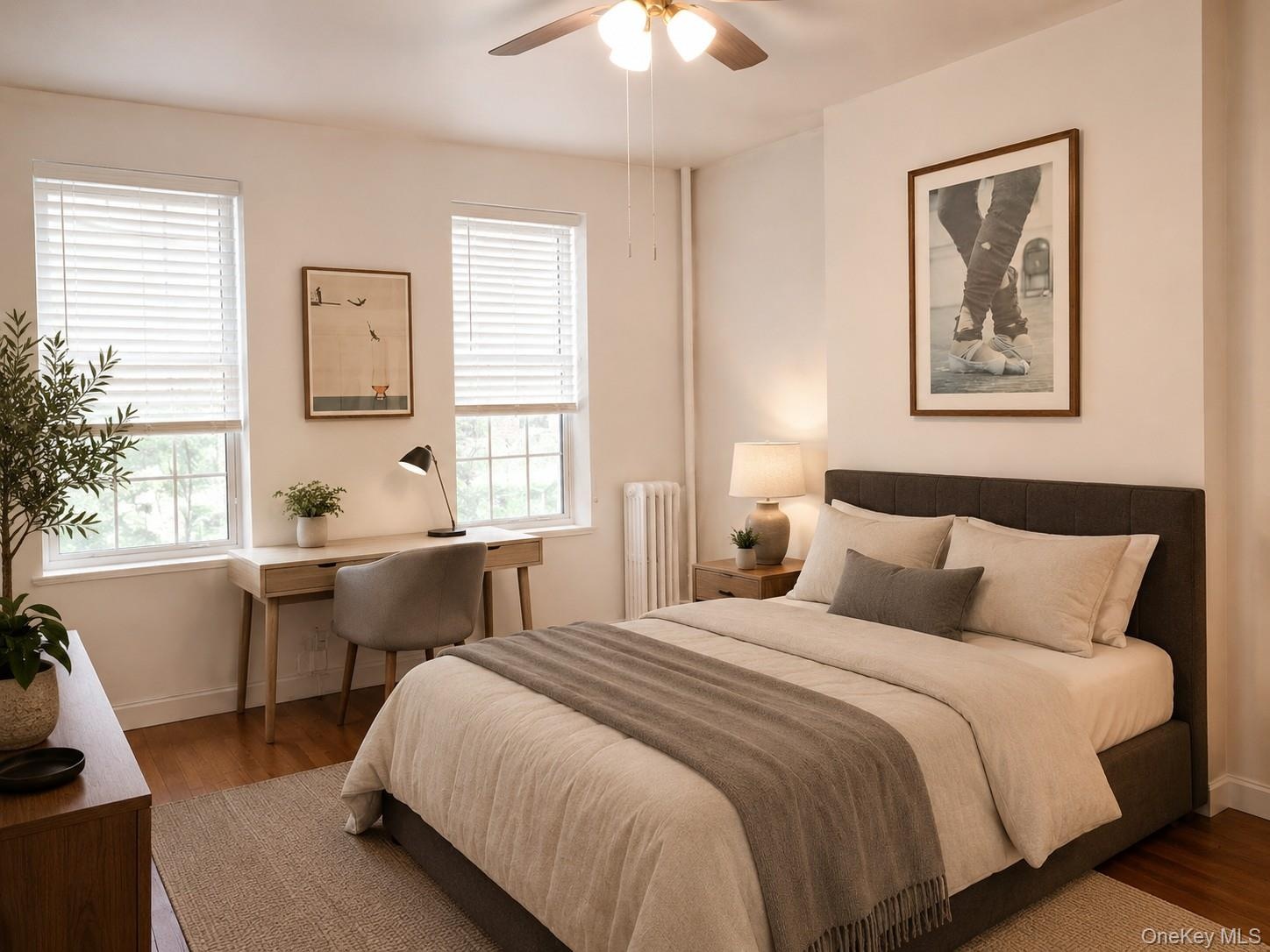 Virtually Staged Bedroom