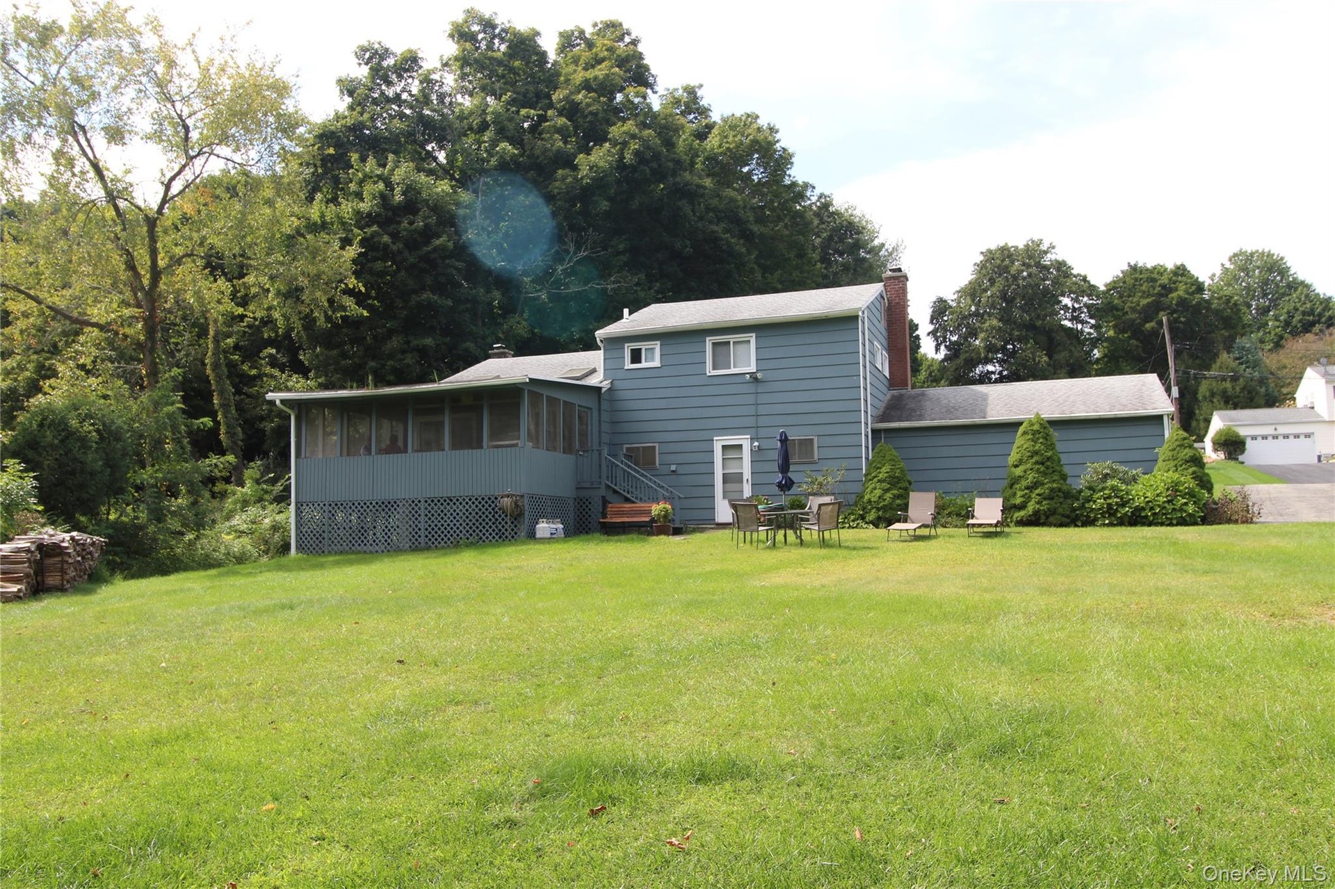 Large flat yard.