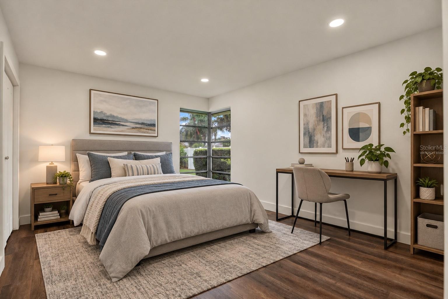 Virtually Staged bedroom 1