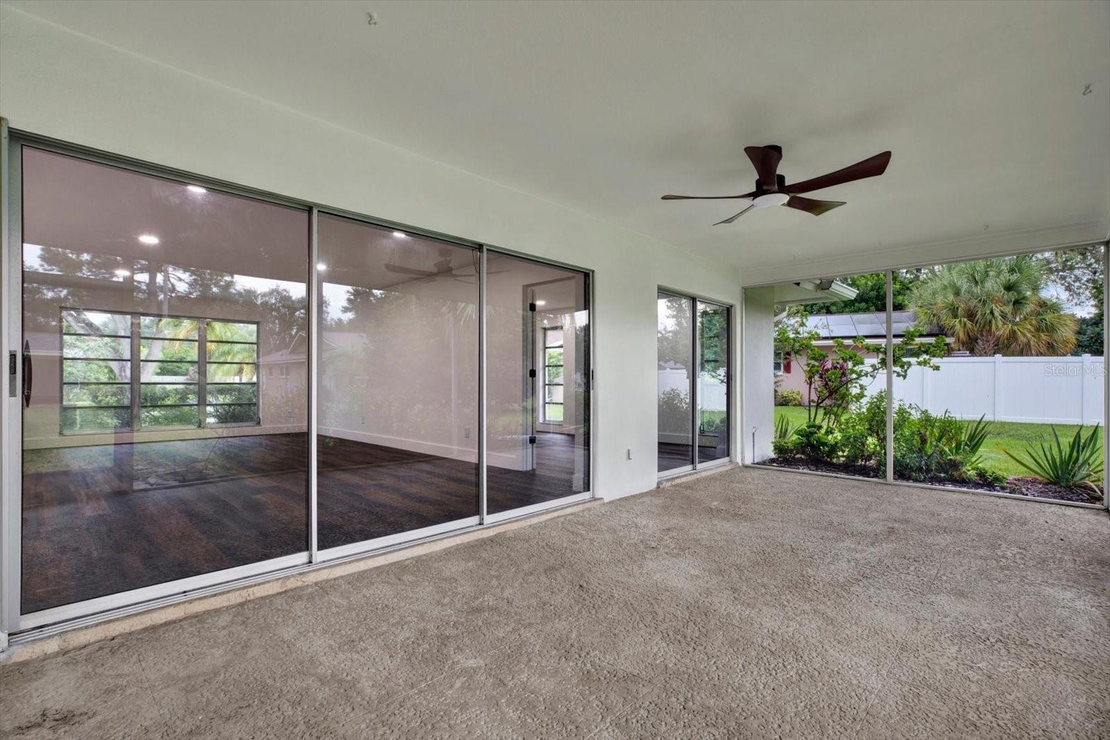 Screened-in patio