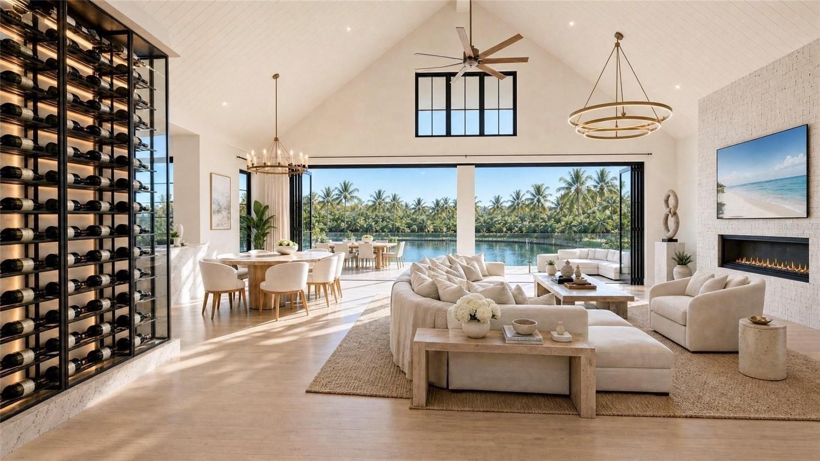Living room. Virtually staged.