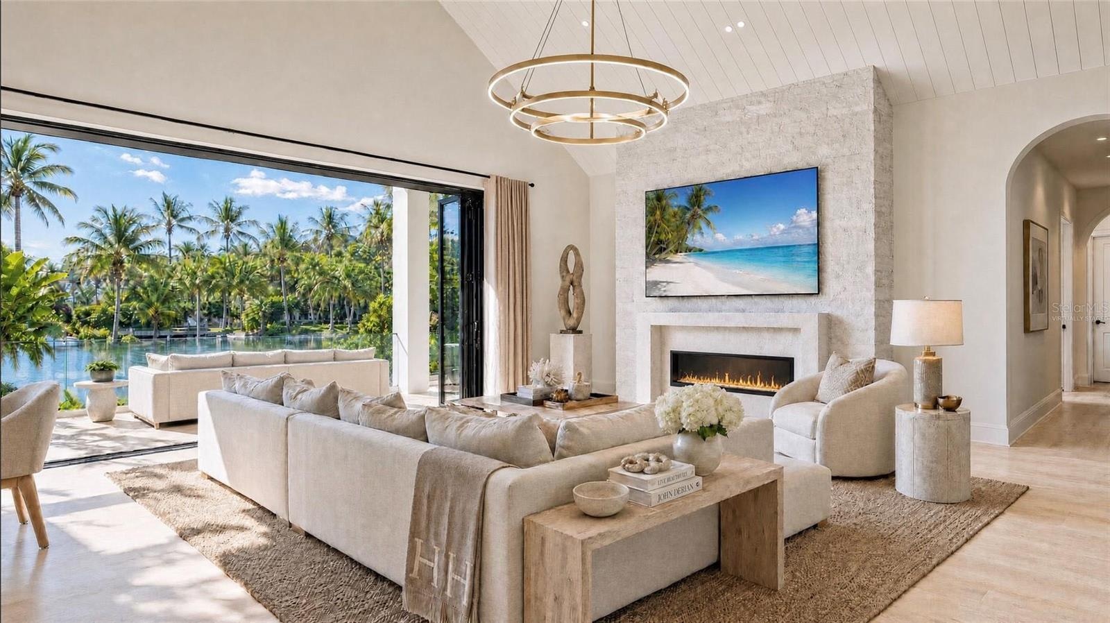 Living room. Virtually staged.