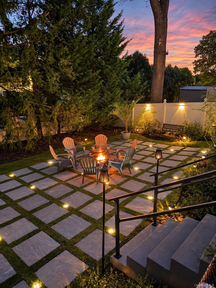 Sunsets around the fire pit