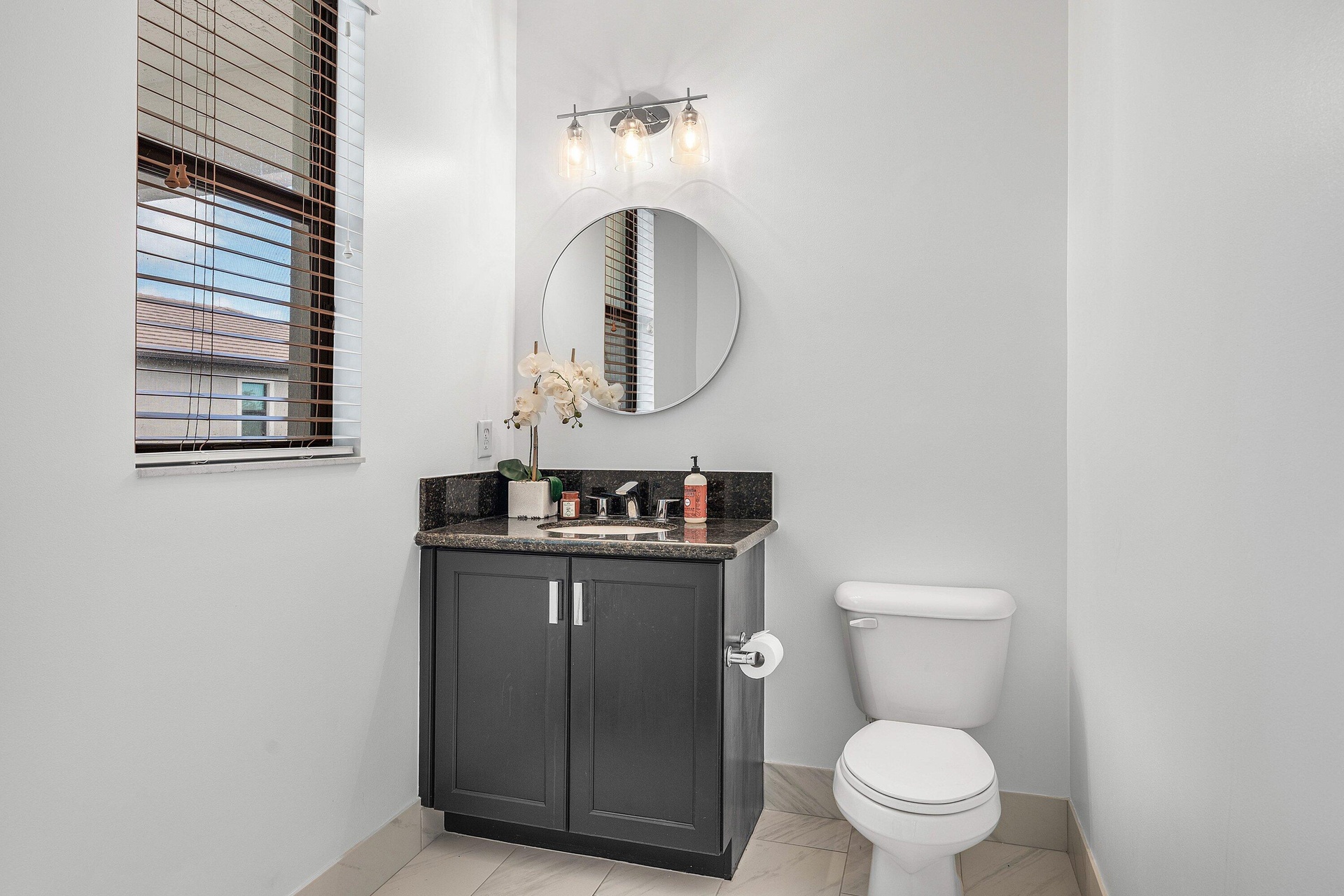 Upstairs Powder room