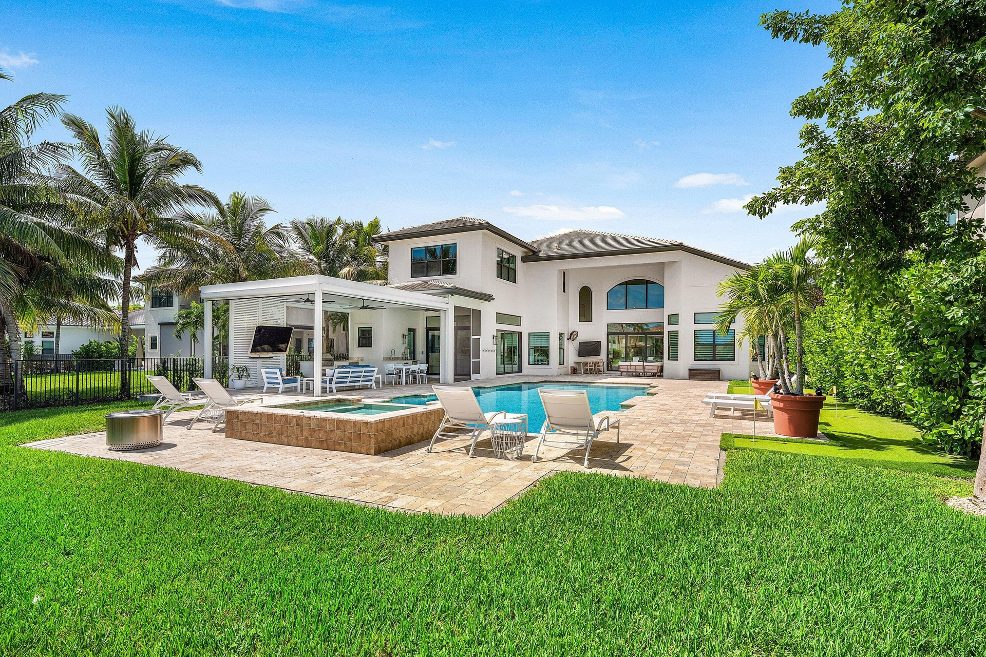 Resort style backyard