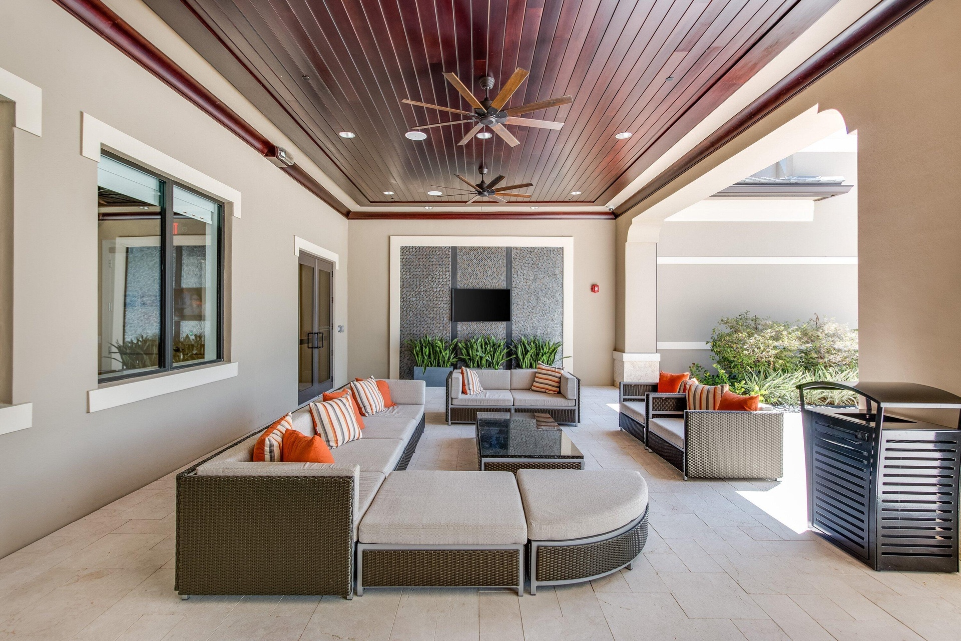 Outdoor Covered Lounge area
