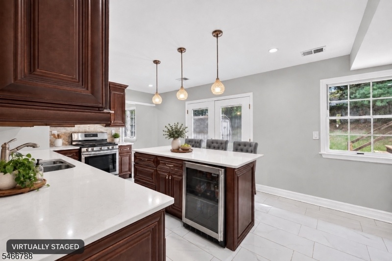 Kitchen w/ Wine Fridge