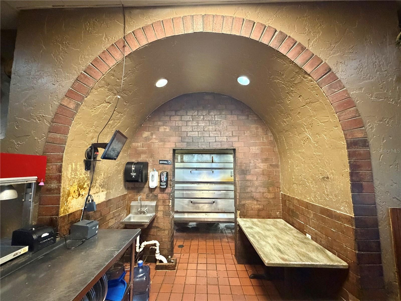 Pizza staging area
