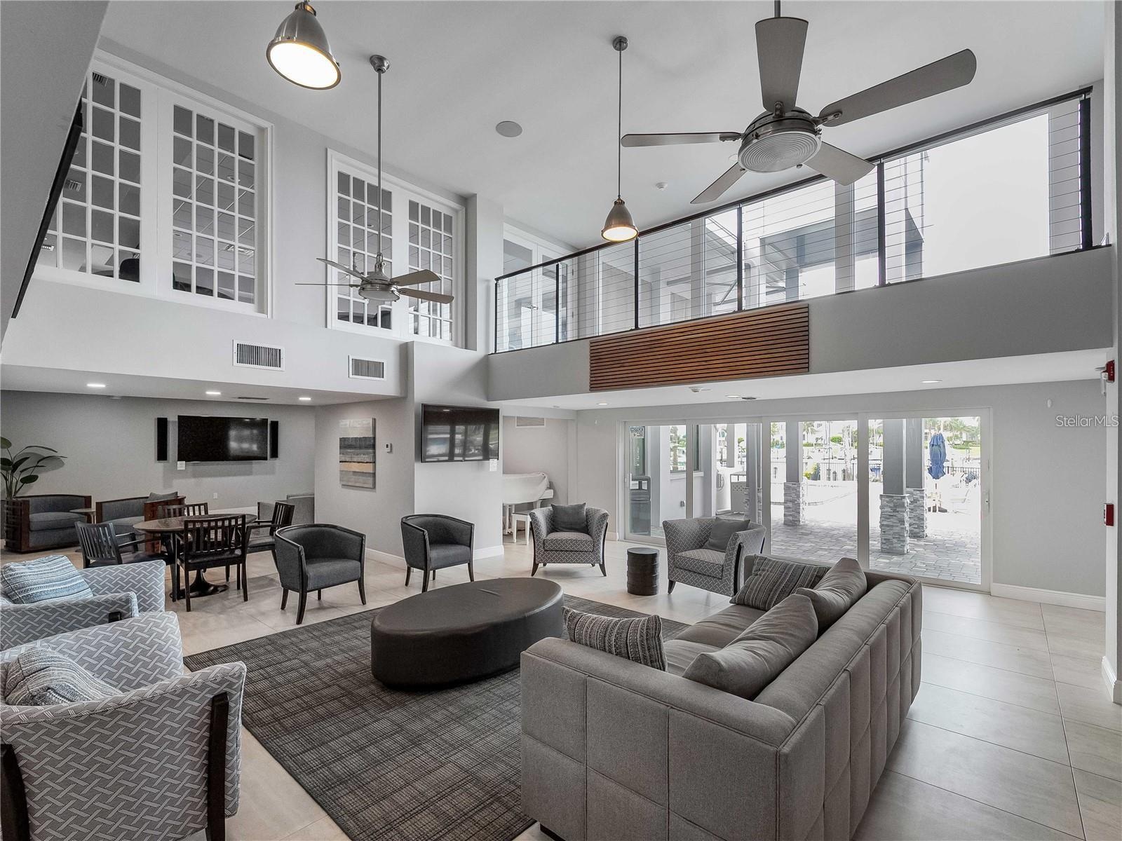 Community clubhouse lounge