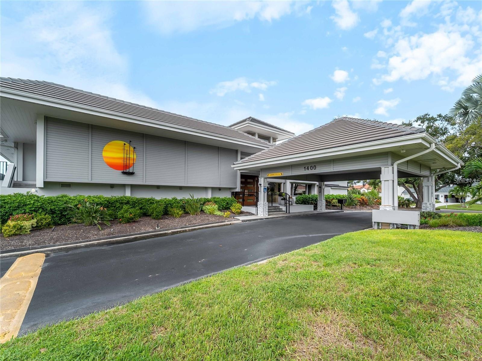 Community center front entrance