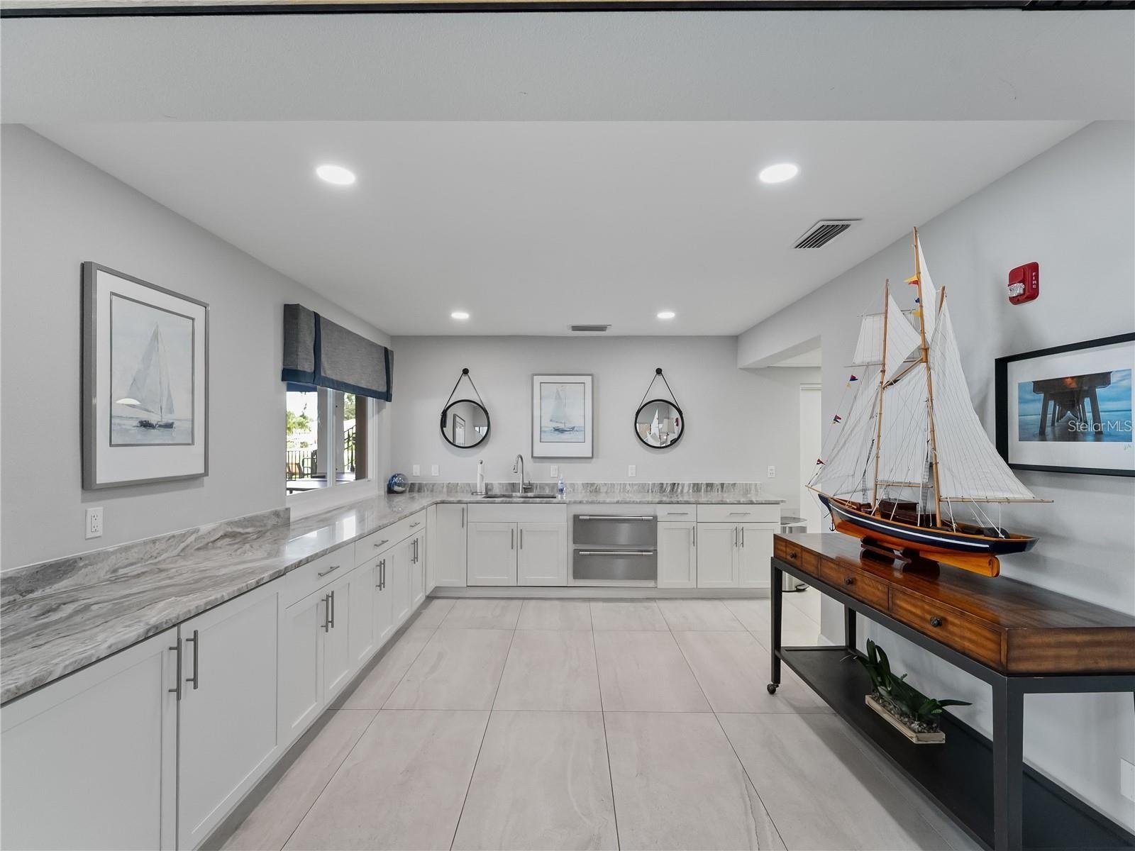 Community clubhouse kitchen