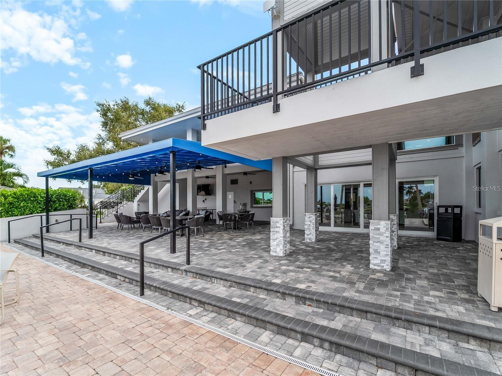 Community clubhouse patio