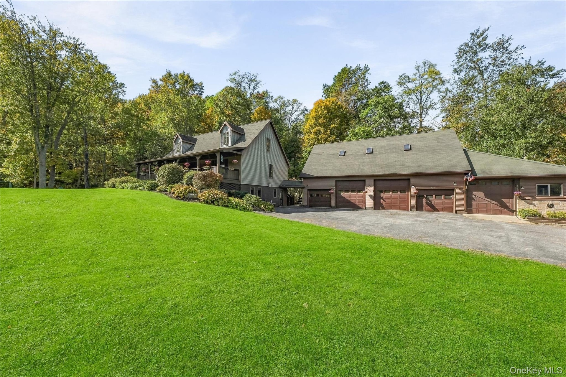 An expansive green lawn and large parking area for you and your guests.