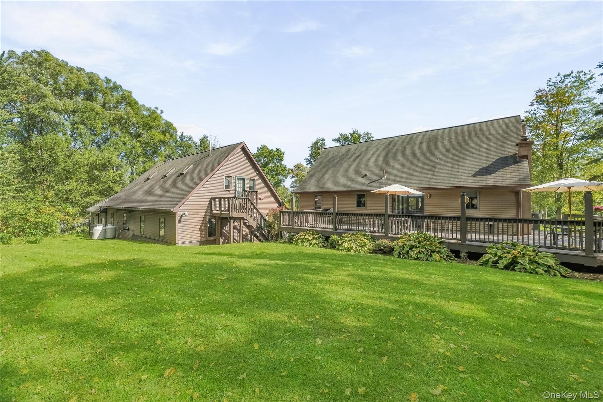 A generous back deck and yard make the perfect play area.
