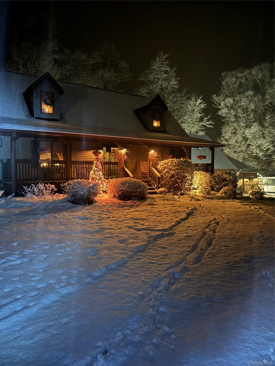 Gorgeous and festive in the snow!