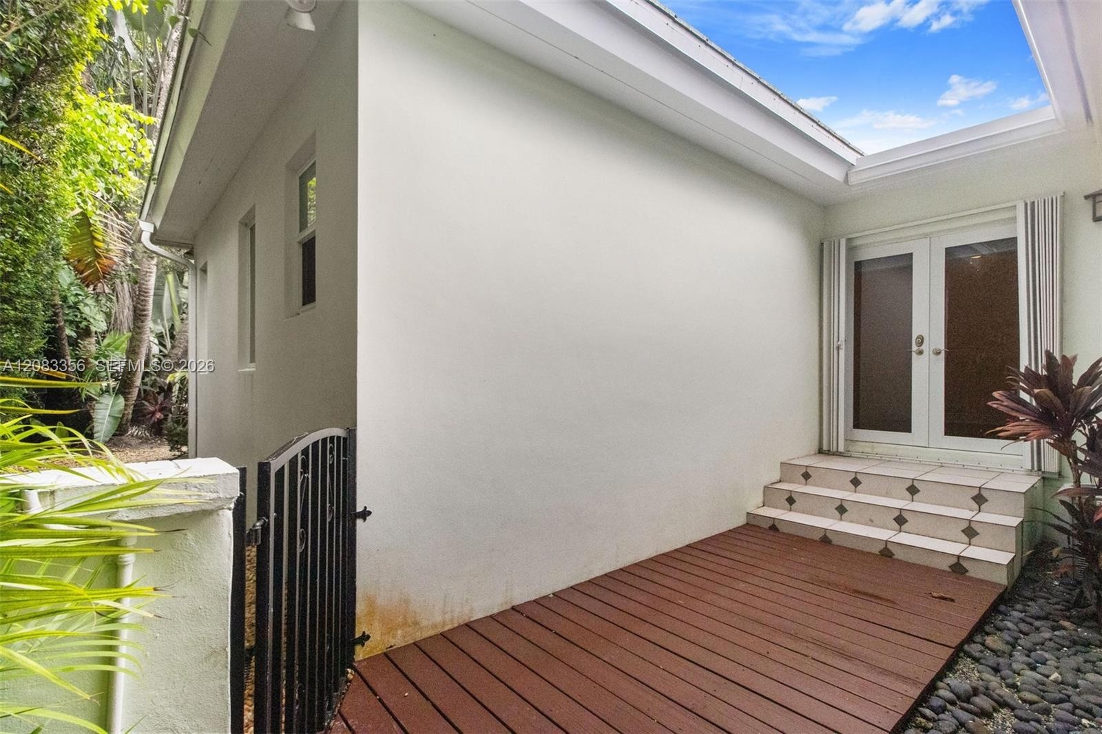 Private Patio and French Doors off of 3rd Bedroom