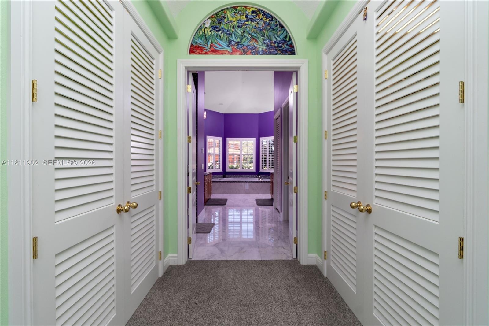 Hallway from Master bedroom to Master bath