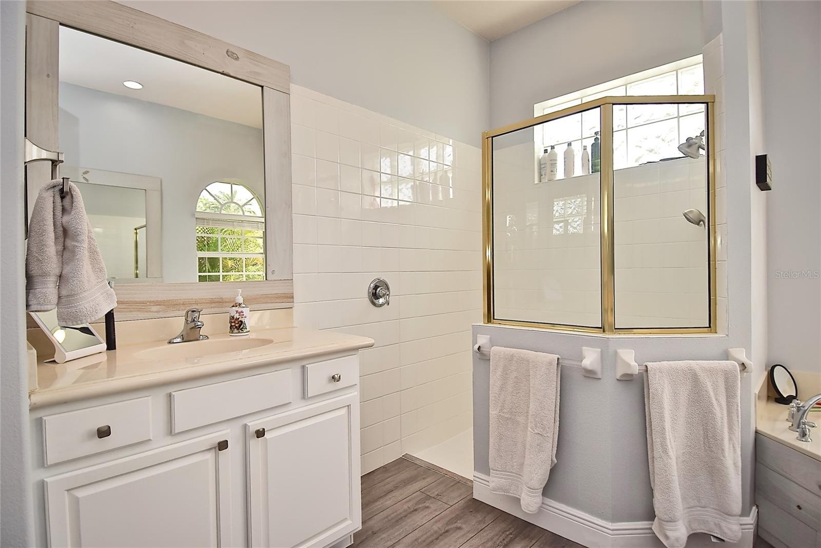 Primary bathroom shower