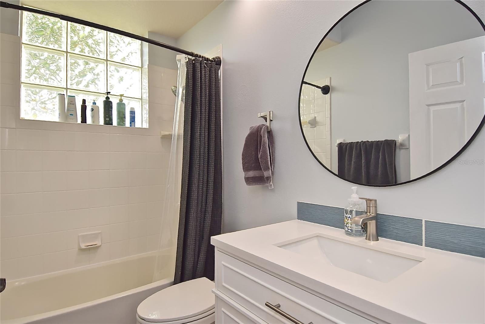 Bathroom with tub