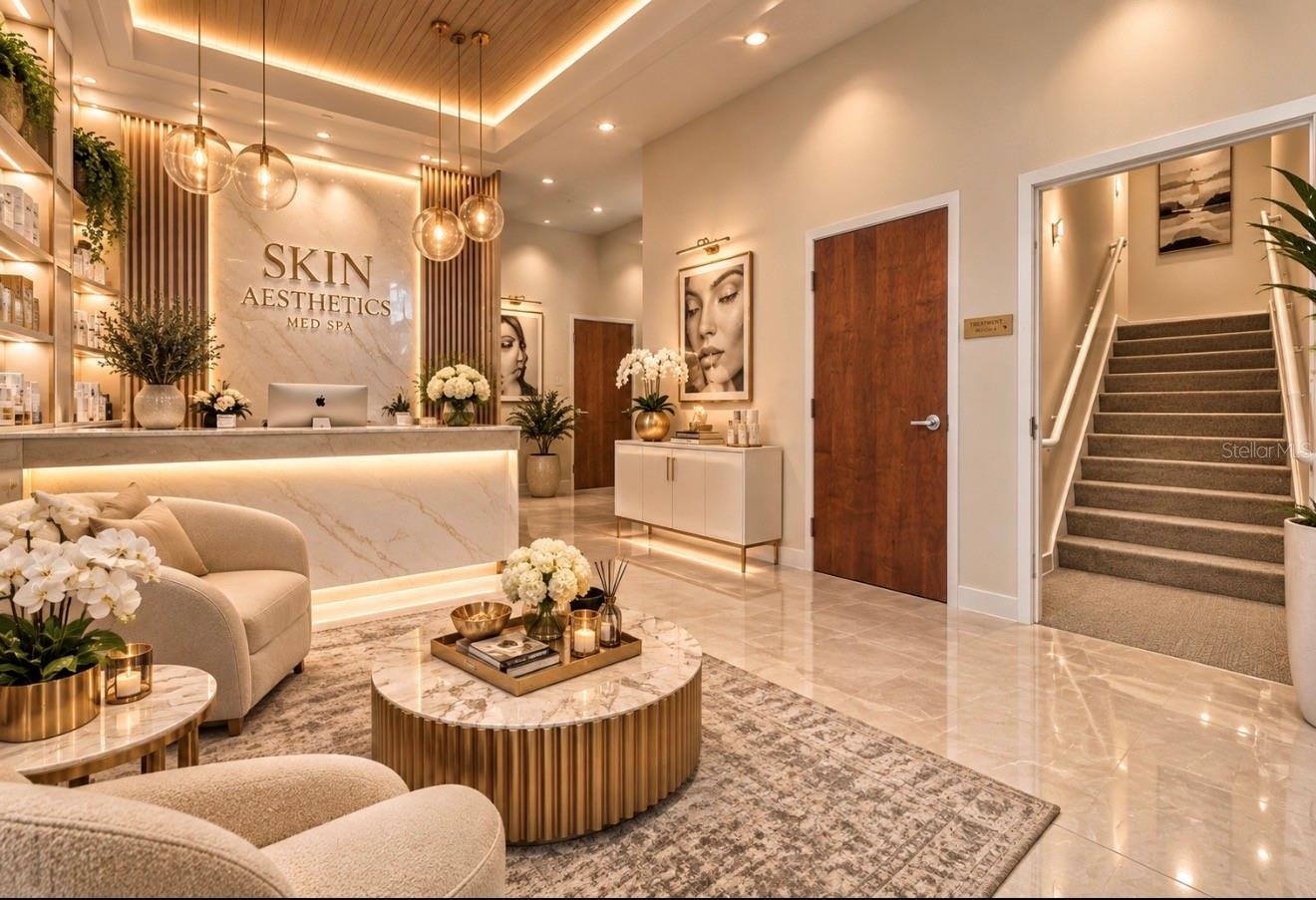 AI Rendering MedSpa Reception