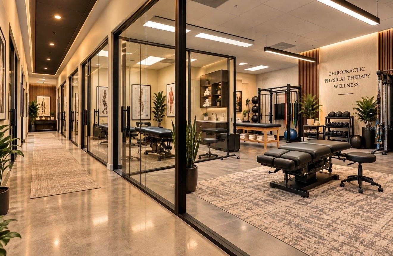 AI Rendering Chiropractic care or physical therapy