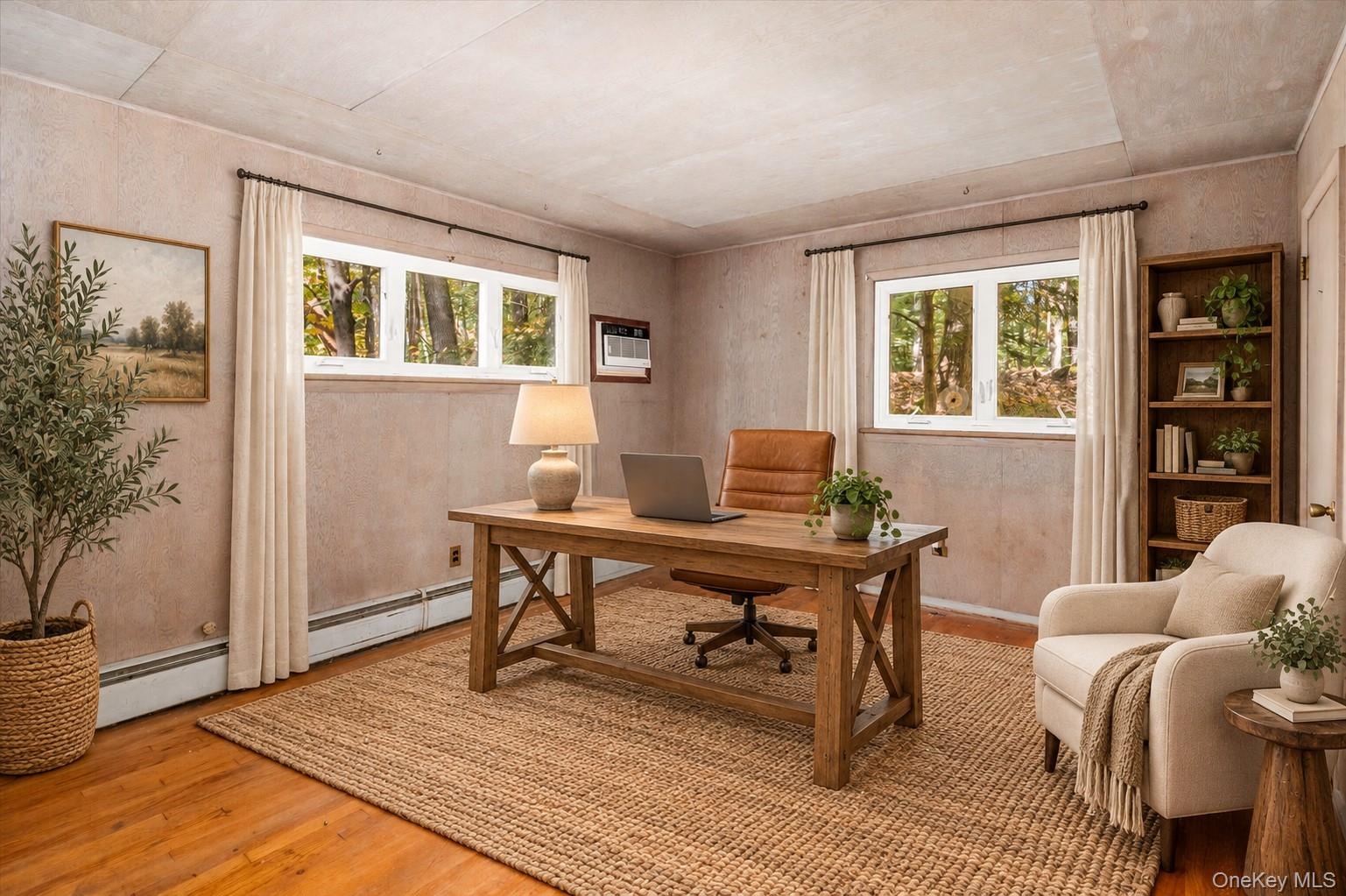 Work with the woods outside your window (virtually staged)