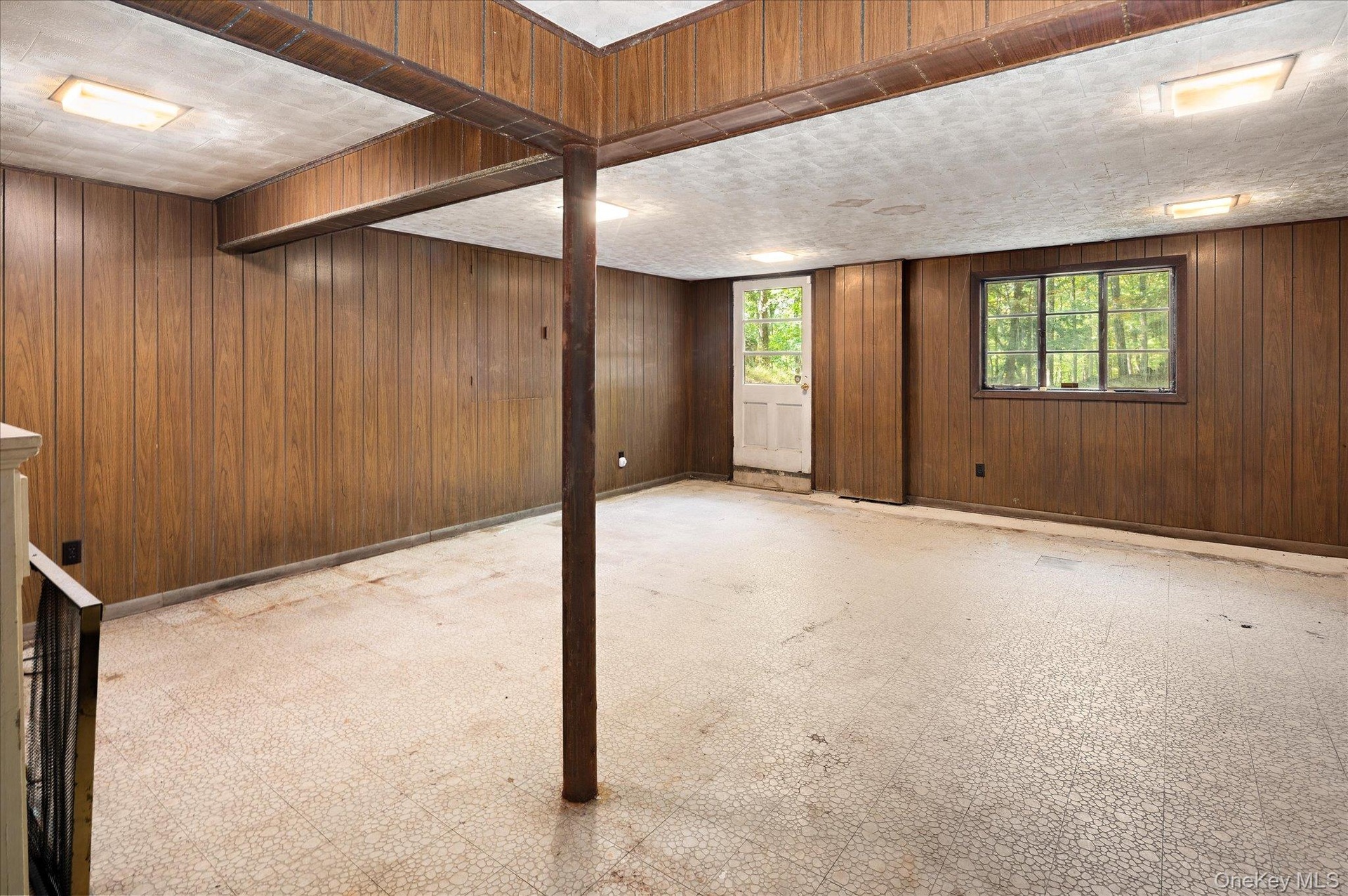 Step straight out from the lower level to the yard