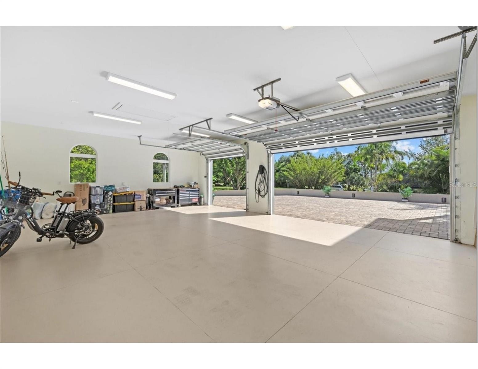 3 Car garage facing South