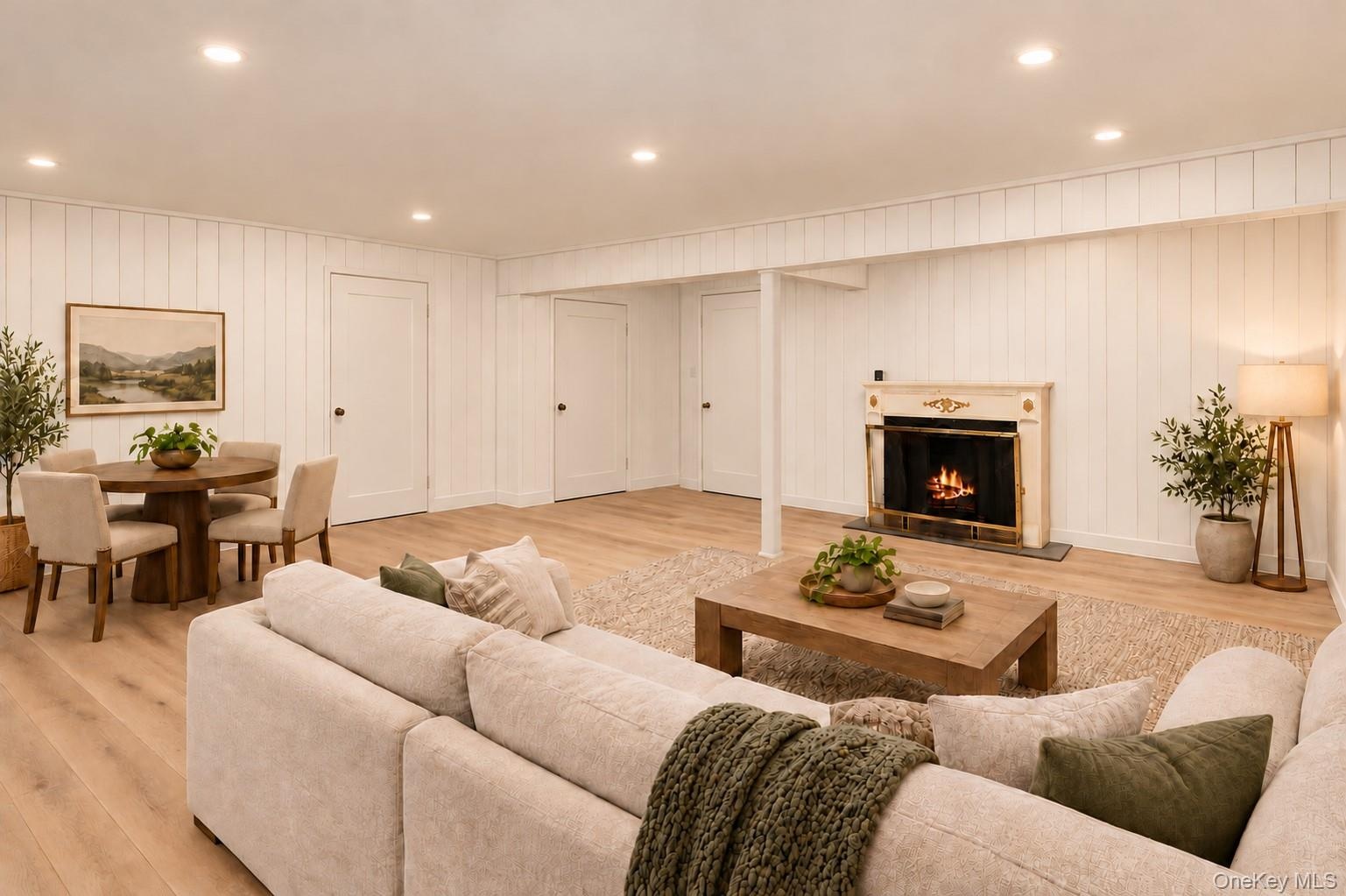 What the lower level could become (virtual rendering of renovation potential)